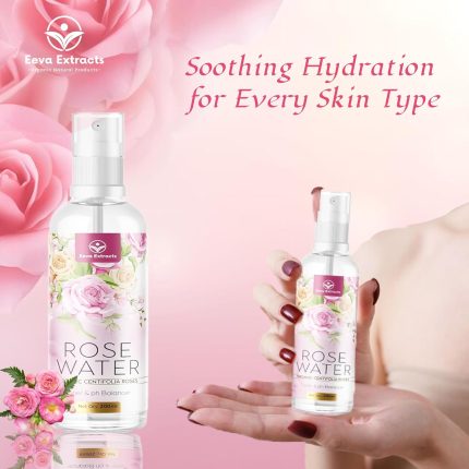 Pure Rose Water – Natural Floral Hydration for Skin and Hair