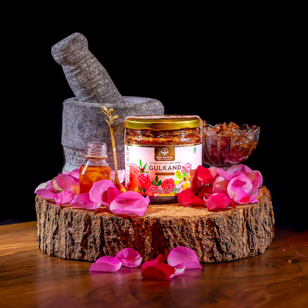 Gulkand-4 Premium Natural Rose Honey Gulkand Pink Pushkar Roses - Image 1