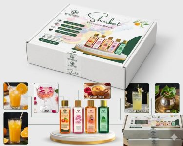 Sharbat Combo Pack of 5 Rose Kesar Kesar Kewda Paan Orange